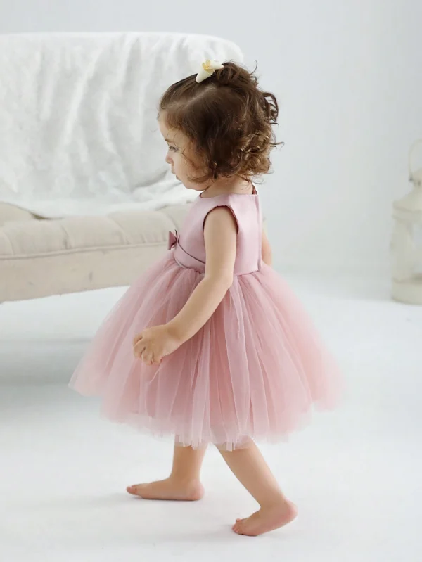 Robe tulle rose 0-2 ans – Image 6