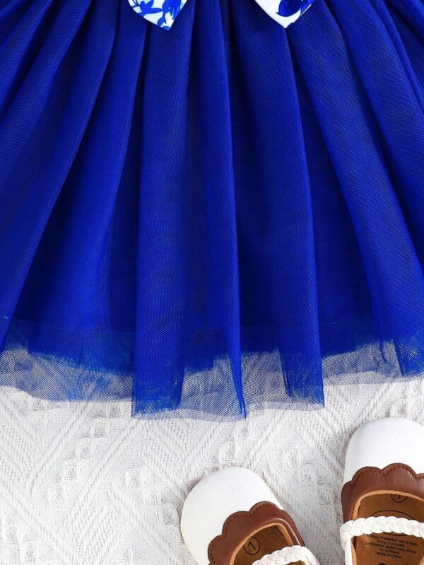 Robe tulle volants nœud – Image 6