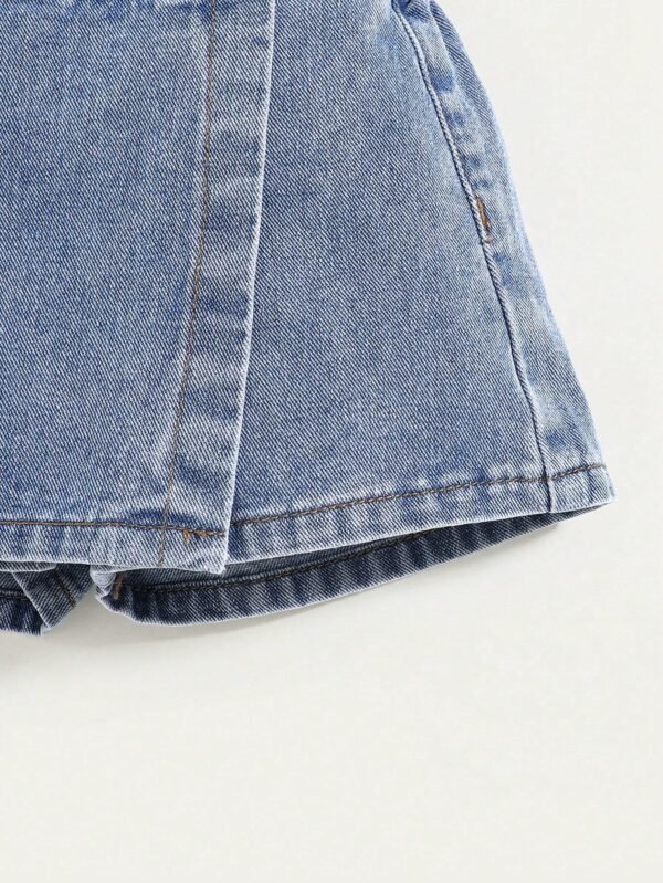 Combinaison jupeshort jean boho – Image 3
