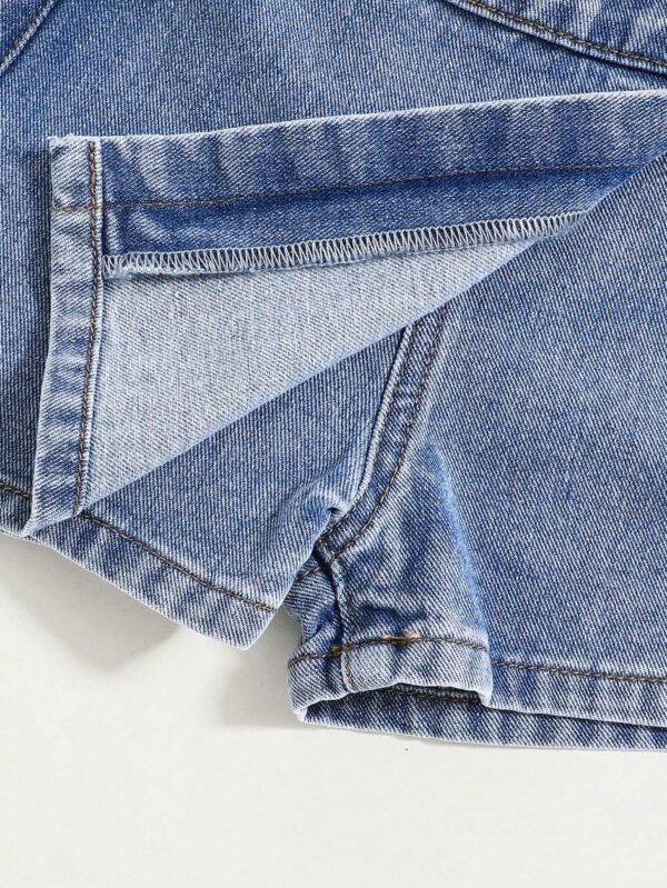 Combinaison jupeshort jean boho – Image 4