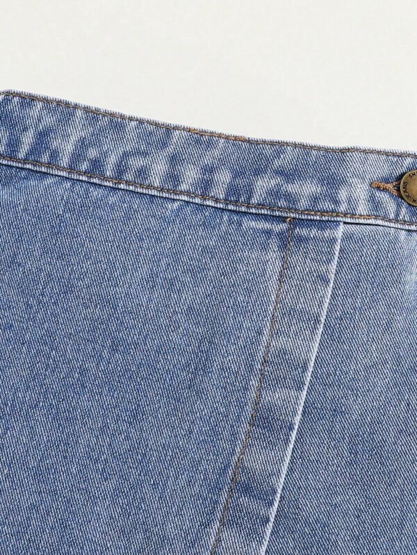 Combinaison jupeshort jean boho – Image 5