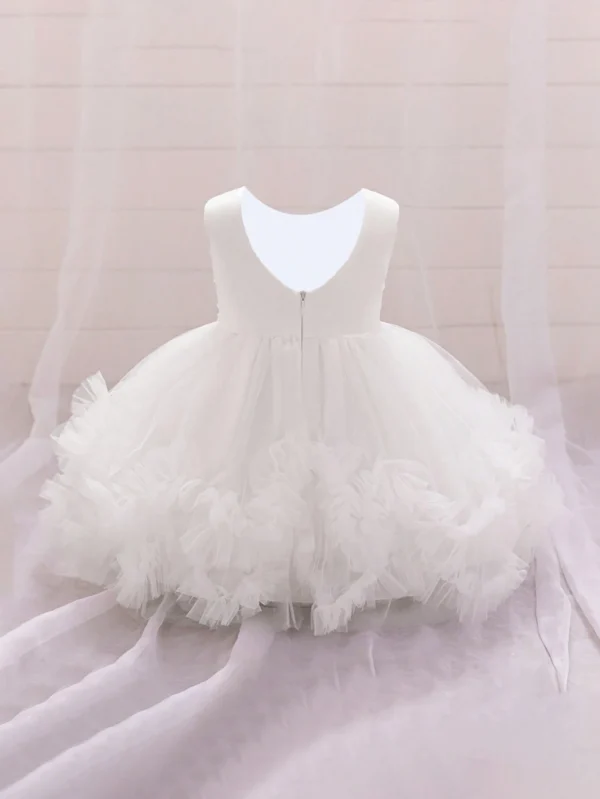 Robe dentelle nœud tulle – Image 2