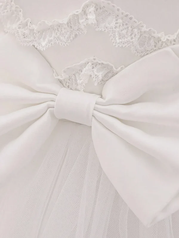 Robe dentelle nœud tulle – Image 6