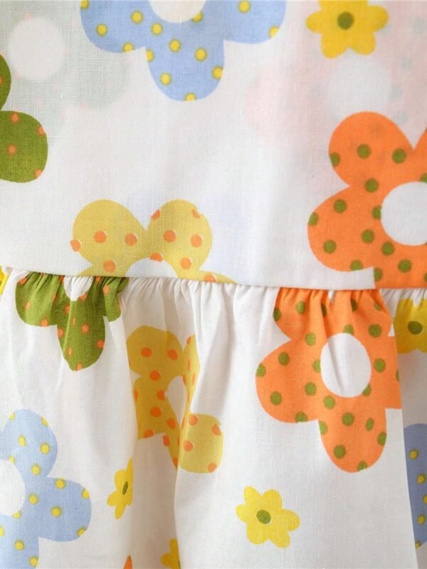 Ensemble 2 pcs robe nœud bébé – Image 4
