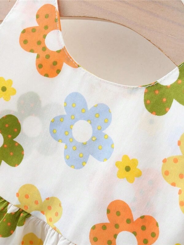Ensemble 2 pcs robe nœud bébé – Image 3