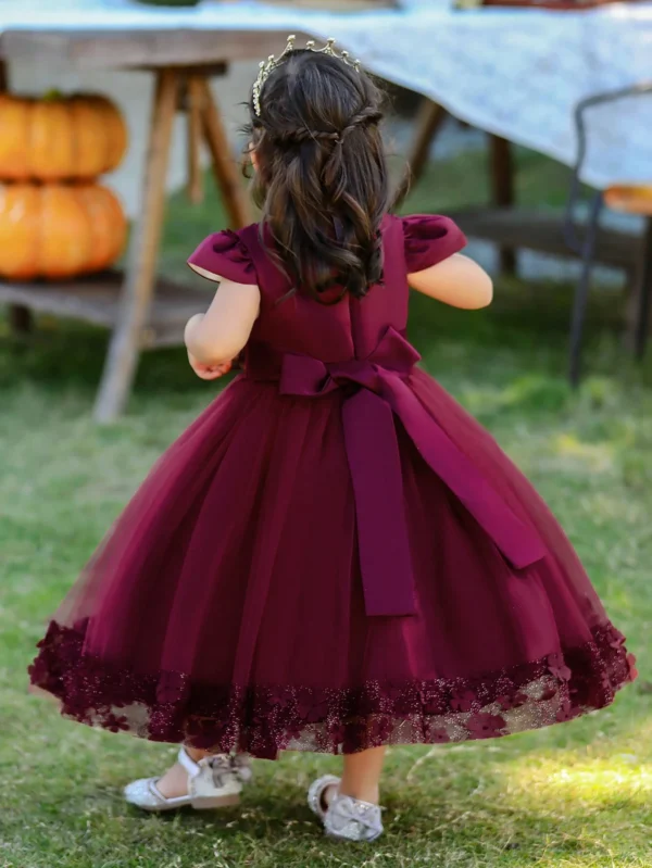 Robe princesse tutu fleurs – Image 2