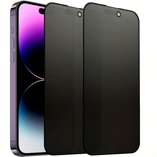 2 pcs verre privé iPhone