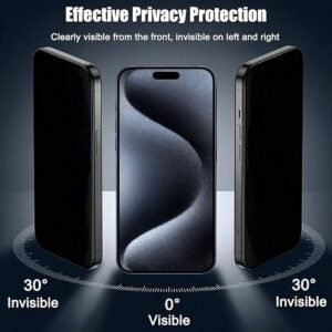 2 pcs verre privé iPhone