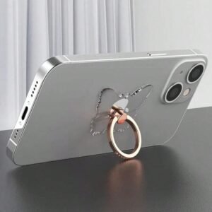 Anneau papillon transparent téléphone