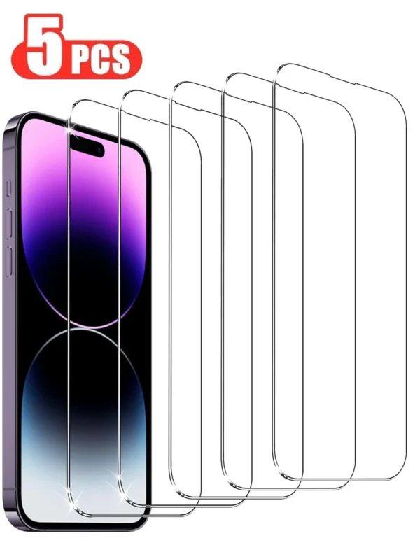 5 pcs verre iPhone multi