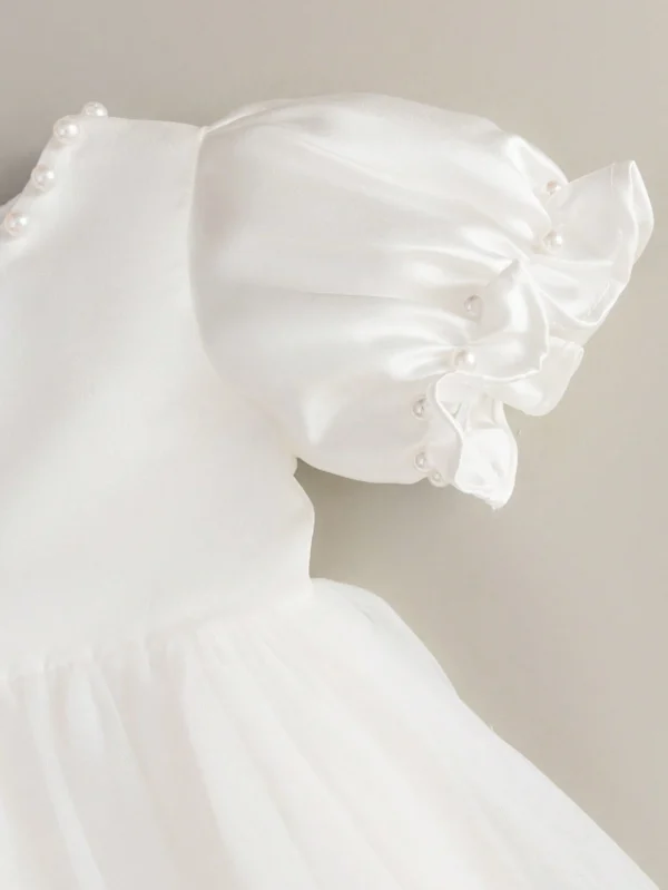 Robe demoiselle tulle blanc – Image 5