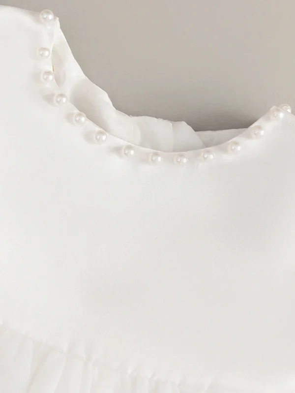 Robe demoiselle tulle blanc – Image 6