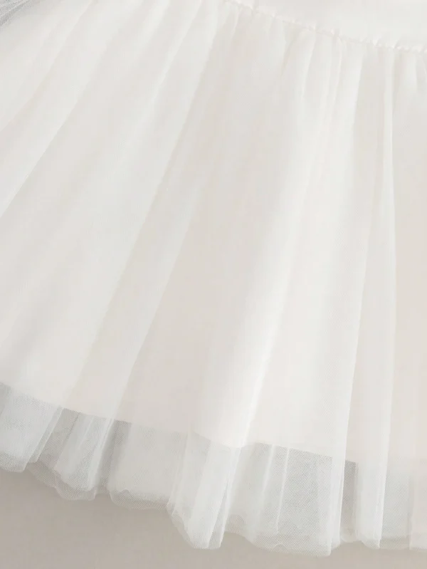 Robe demoiselle tulle blanc – Image 8