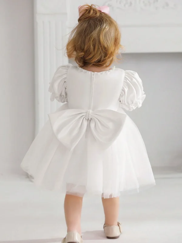 Robe demoiselle tulle blanc – Image 11