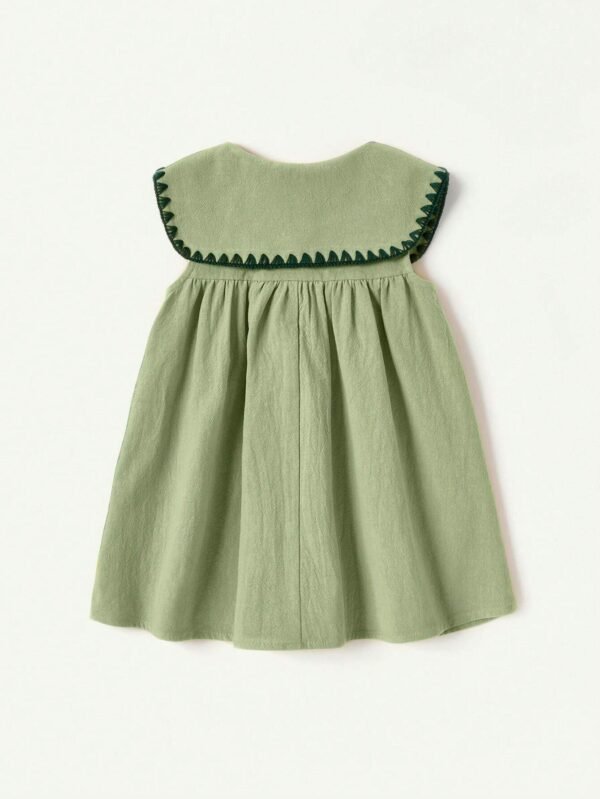 Robe sans manches brodée bébé – Image 2