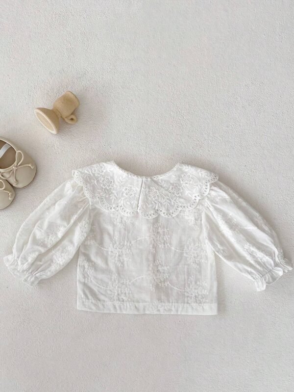 Chemise manches longues col brodé – Image 2