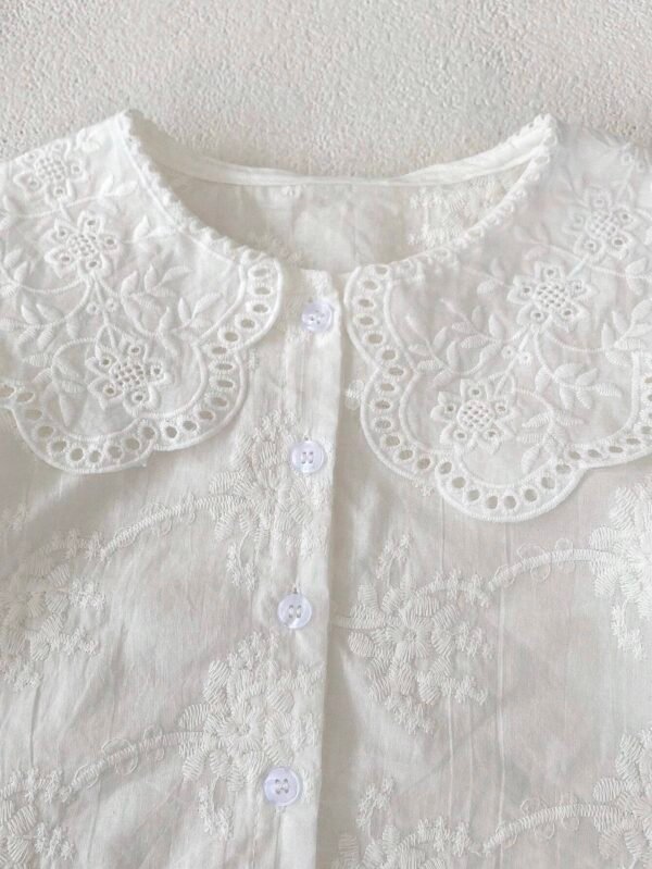 Chemise manches longues col brodé – Image 4