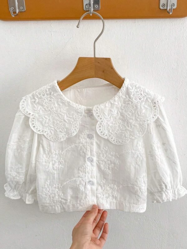 Chemise manches longues col brodé – Image 3