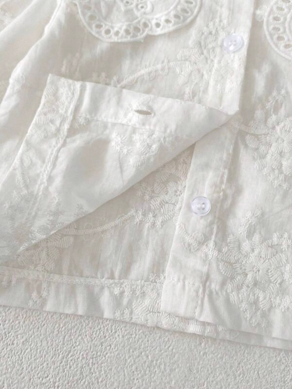 Chemise manches longues col brodé – Image 5