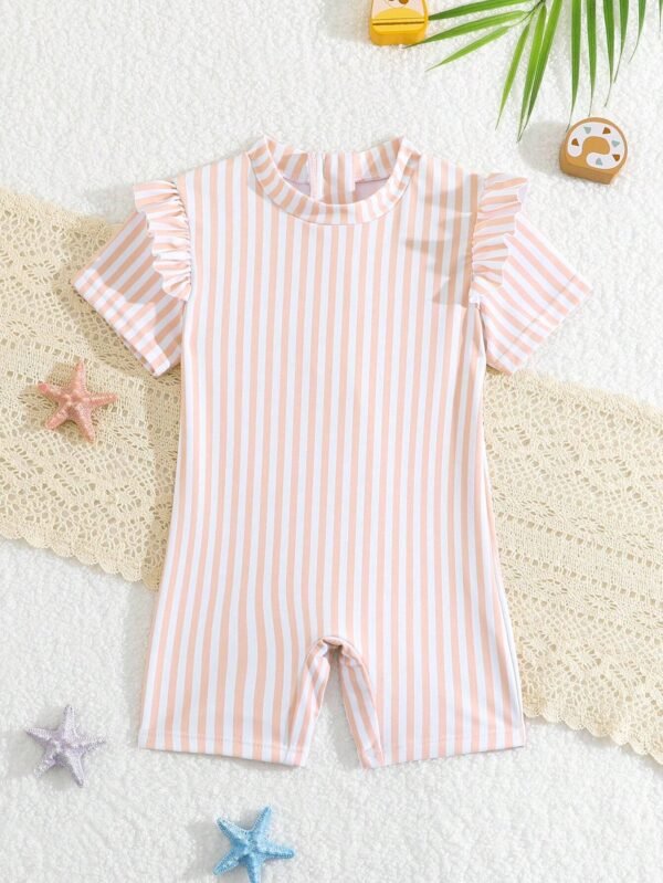 Maillot bain volants bordures