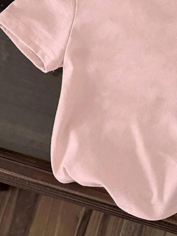 T-shirt manches courtes nœud – Image 3