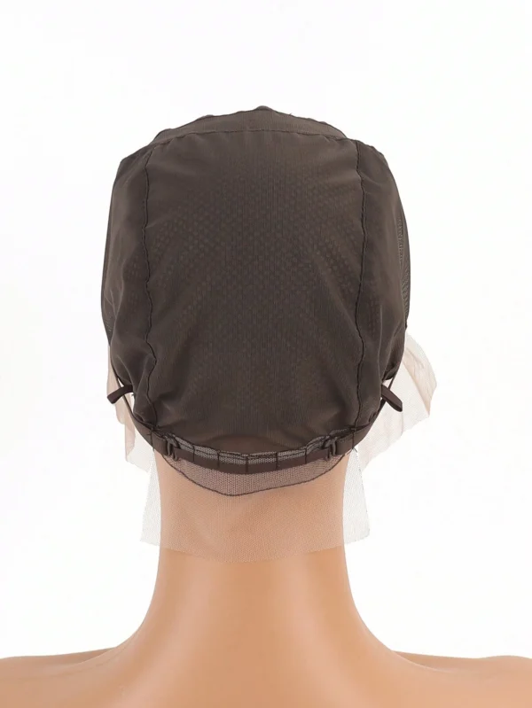 1 pc bonnet dentelle brune – Image 4