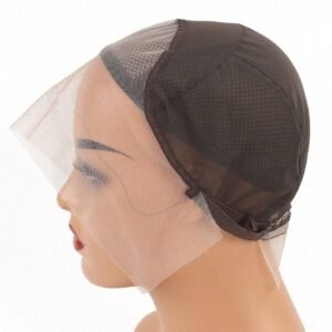 1 pc bonnet dentelle brune