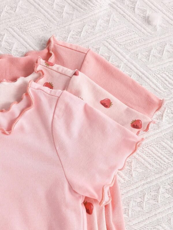 6 pcs pyjama fraise tricot – Image 3