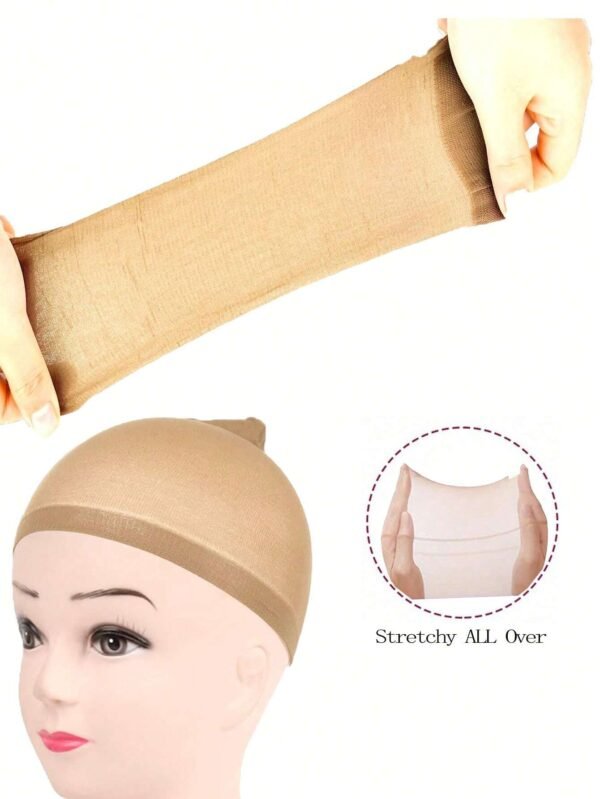 12 pcs bonnets perruque beige – Image 3
