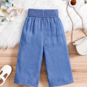 Jean large taille haute rayonne