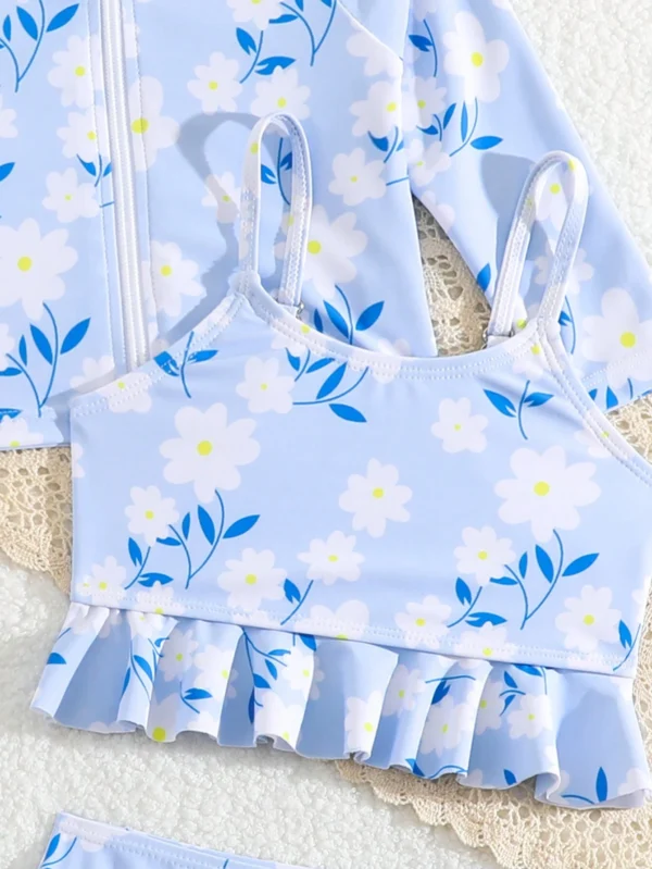 Bikini volants floral zip – Image 4