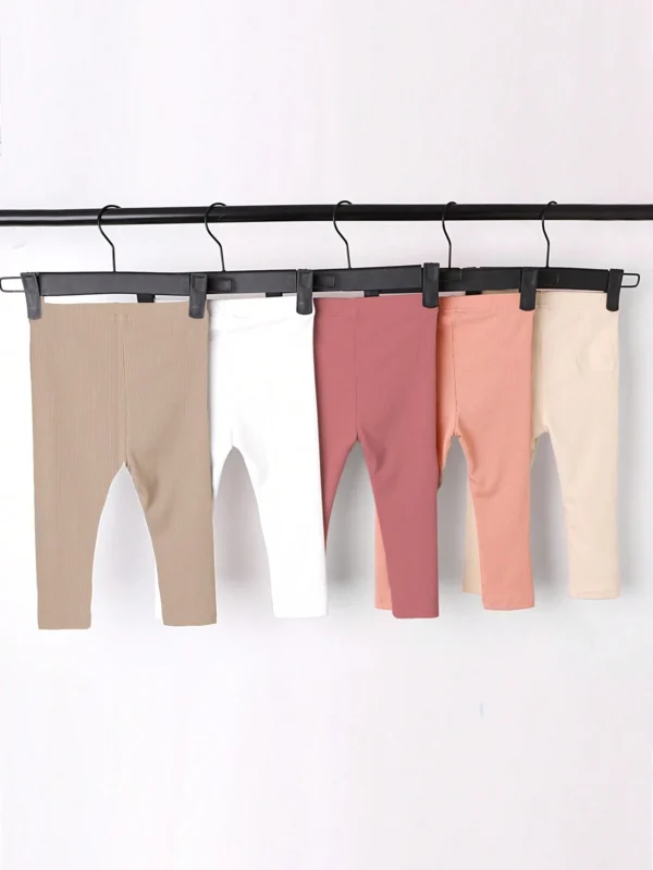 3 pcs pantalons longs unis – Image 2
