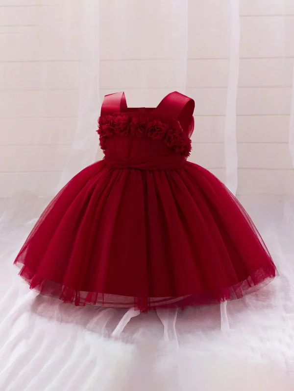 Robe demoiselle tulle bretelles – Image 3