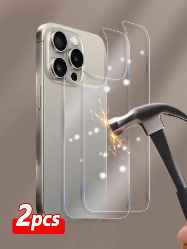 2 pcs verre arrière iPhone