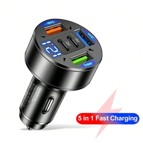 Chargeur voiture 100W 3 ports – Image 4