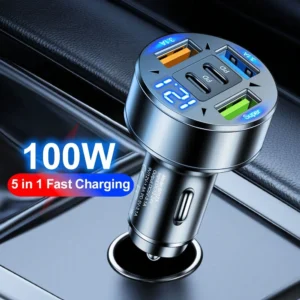Chargeur voiture 100W 3 ports