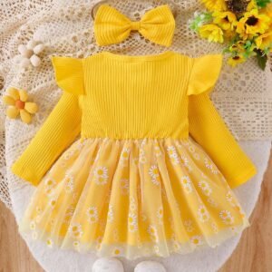 Robe tulle manches longues