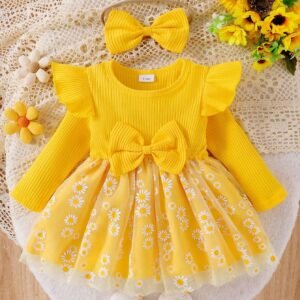 Robe tulle manches longues