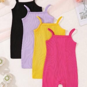 4 pcs barboteuse + short