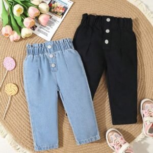 2 pcs jeans paperbag boutons