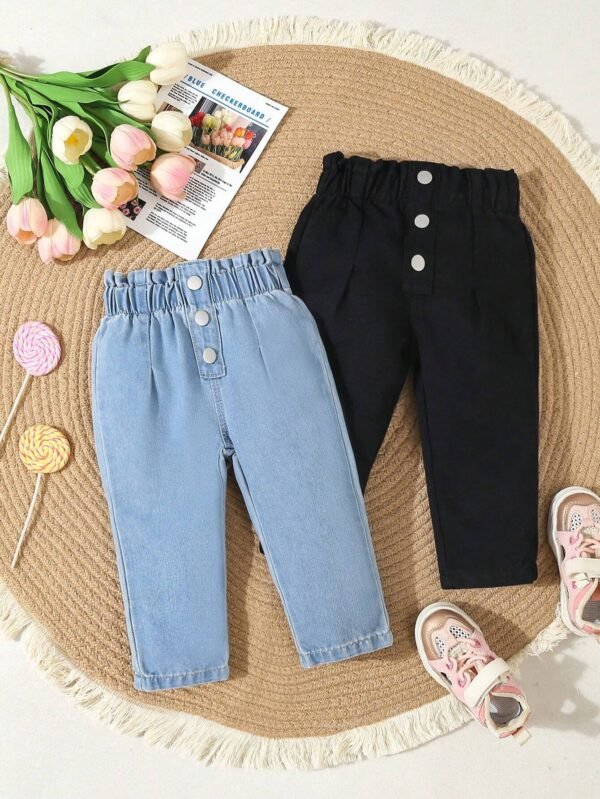 2 pcs jeans paperbag boutons