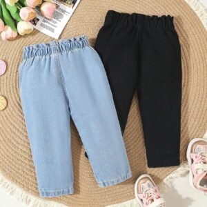 2 pcs jeans paperbag boutons