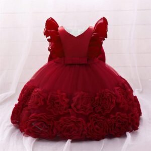 Robe demoiselle satin dentelle