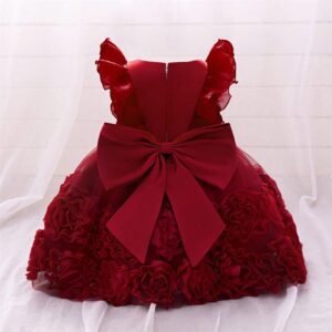 Robe demoiselle satin dentelle