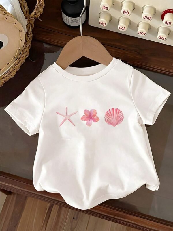 T-shirt manches courtes fleurs