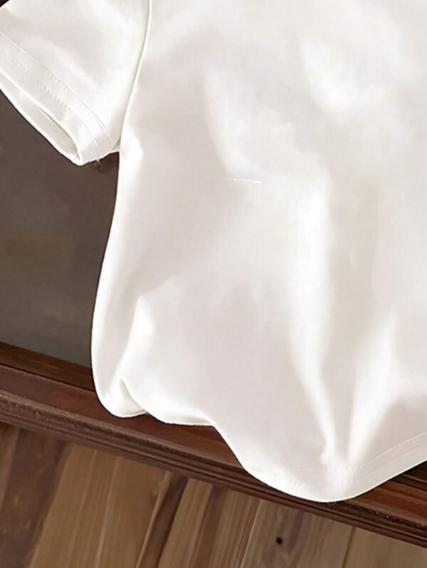 T-shirt manches courtes fleurs – Image 3