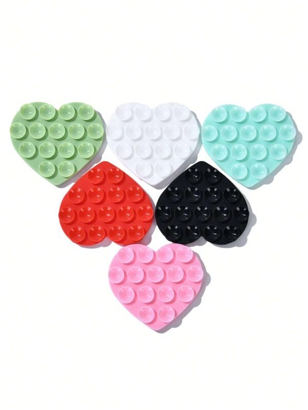 1 pcs Support silicone ventouse cœur – Image 3