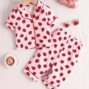 2 pcs chemise fraise bébé