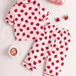 2 pcs chemise fraise bébé