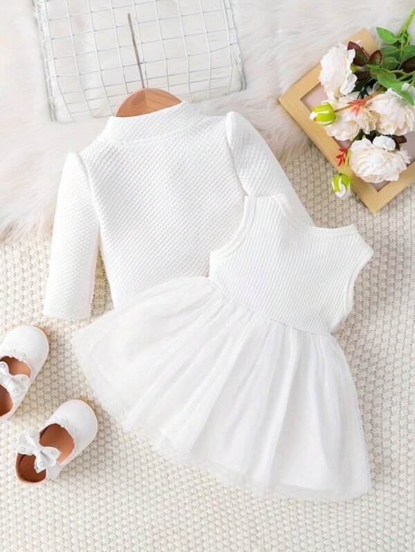 Ensemble robe tulle + veste bébé – Image 2